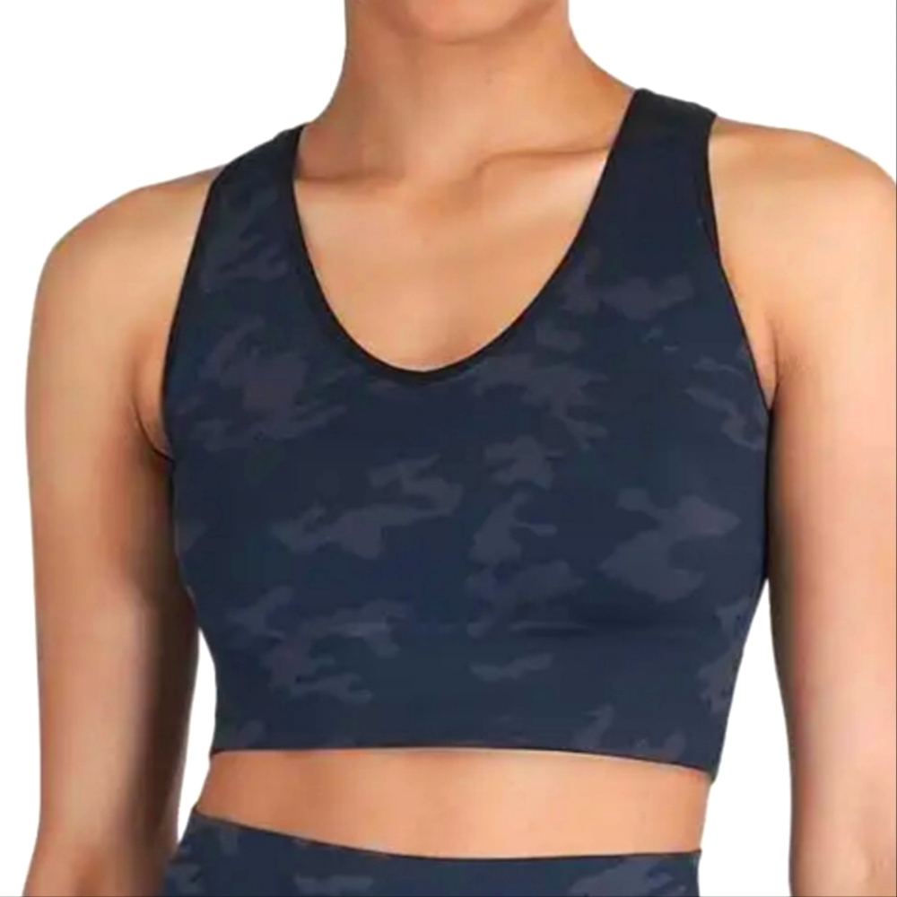 SPANX Navy Camo Sports Bra